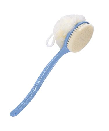 SetSail Shower Body Brush with Bristles and Loofah, Body Scrubber with Long Handle Back Scrubber for Shower Bath Sponge Shower Brush for Men and Women Massage Body Brush for Skin Exfoliating