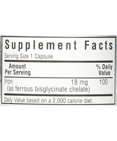 Bluebonnet Chelated Iron 18mg - 90 Vegetable Capsules | Boost Energy & Health - Buy Online on GoSupps.com