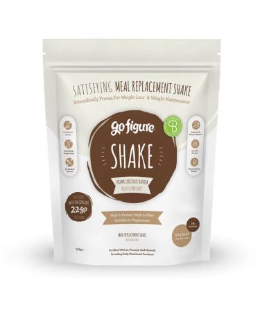 Go Figure SlimBiome Creamy Chocolate Meal Replacement Shake 700g NON-GMO and Gluten-Free High Energy Protein Shake for Weight Management Diet 1 Pack of 14 Servings