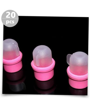 Bouchons Dissolvants pour Ongles 20 Pi ces Taille Rose Pratique R utilisable pour Manucure Professionnelle Domicile - Buy Online on GoSupps.com