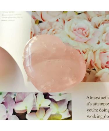 Natural Stones Rose Quartz Heart Reiki Crystal Gemstones Home Decoration - (Color: Rose Quartz Size: 40-60mm) Natural Stones and Minerals - Buy Online on GoSupps.com