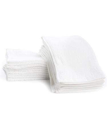 Simpli-Magic 79078 Cotton Washcloths - Pack of 24, 12 x 12 White - Buy Online on GoSupps.com