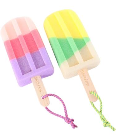 Buy Baluue 2Pcs Ice Cream Bath Ball Body Sponge - Exfoliating Shower Sponges for All Skin Types - International Shipping Available - Buy Online on GoSupps.com