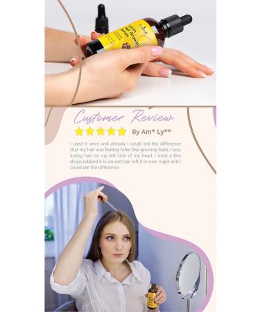 Biotin Hair Growth Serum with Castor Oil & Argan Oil | Hair Loss Prevention Treatment for Men & Women | Beaueli - Buy Online on GoSupps.com