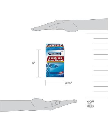 Buy PhysiciansCare 90306 Cough and Sore Throat Lozenges - Cherry Menthol 50 Individually Wrapped | Fast International Shipping - Buy Online on GoSupps.com