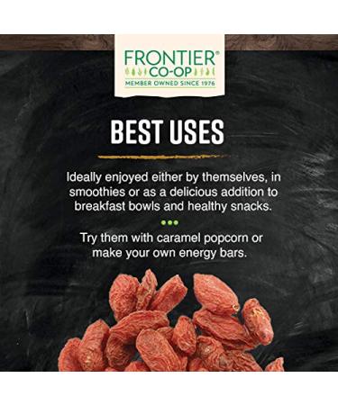Buy Frontier Natural Products Whole Goji Berries 16 oz - Organic Superfood - Buy Online on GoSupps.com