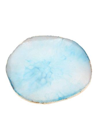 Nail Art Palette - Gold Edged DIY Tool for Nail Polish & Manicure Designs | Perfect for Resin & Color Drawing - Buy Online on GoSupps.com