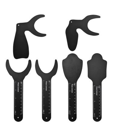 Intche 6 pieces of dental photo background Tafel oral orthodontic photography contrast board oral cheek table black image contrast panel