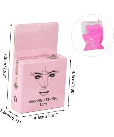 OHPHCALL Eyebrow Mapping Line Pro Tools Beauty Tools Eyebrow Mapper Tool Measuring Ruler Positioning Ruler Shaper Draw a Line 4.6x1.8x7.5cm Pink - Buy Online on GoSupps.com