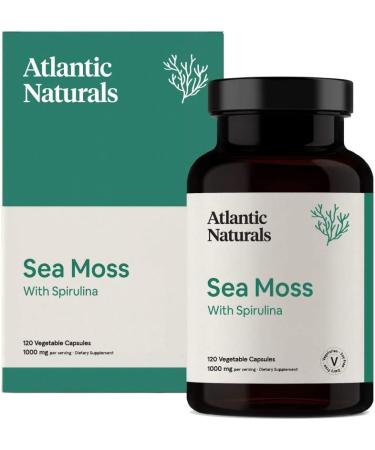 Sea Moss 1000MG Capsules with Spirulina - 120 Vegetarian Capsules - Buy Online on GoSupps.com