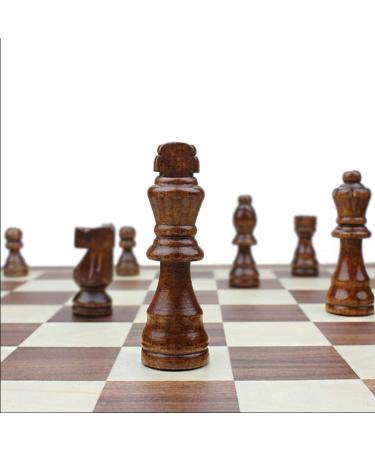 Wooden Magnetic Chess Set Wooden Set with Folding Wooden Chessboard Chess Set (Size : Xl-39cm) (XL) - Buy Online on GoSupps.com