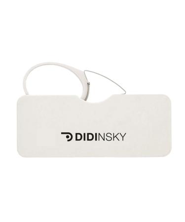 Didinsky - reading glasses for women and men |Compact light edgeless |Ideal for trips read product labels |Unisex comfortable |With adhesive strips for fastening - Orsay white 1.5 x - Buy Online on GoSupps.com