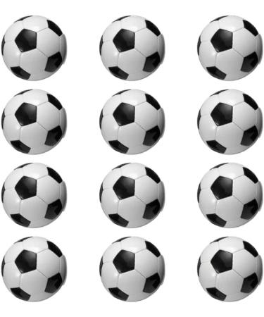 Cupcake Toppers Black & White Football Sport Edible WAFER/RICE PAPER Round Cake Topper Decorations (12x Footballs) - Buy Online on GoSupps.com