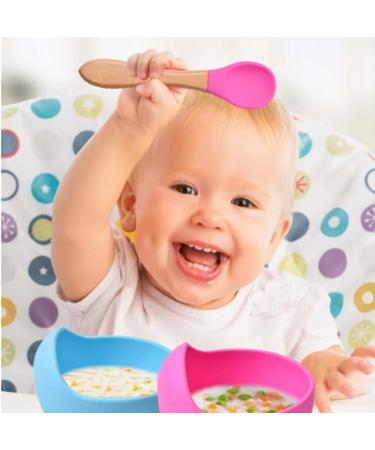 Baby Fork and Spoon Set - 4 Pcs Silicone Feeding Utensils for Easy Grip | Toddler Cutlery Kit for Kids | Children's Flatware Set for Infant Weaning 6-12 Months - Buy Online on GoSupps.com