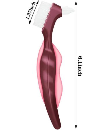 Prosthesis Cleaning Brush Set | 3 Hard Brushes for Optimal Care & Ergonomic Design - Buy Online on GoSupps.com