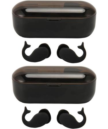 Sleeping Earplugs Silicone Earplugs Super Soft Black 2 Pair NRR 40dB Triple Protection for Noisy Places - Buy Online on GoSupps.com