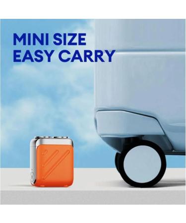 Beard Shaver Traveler Mini and Portable Suitcase Design Double-Ring Magnetic Cutter Men's Favorite Portable Mini Electrict Shaver PX7 Waterproof Razor Pocket Size USB Rechargeable (2PCS-A) - Buy Online on GoSupps.com