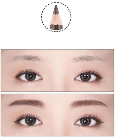 Baluue 2pcs Eeyebrow Pen with Brush Eyebrow Definer Pencil Eyebrow Makeup Long Lasting Waterproof Dark Coffee 3# 1 count (Pack of 1) Dark Coffee 3 - Buy Online on GoSupps.com