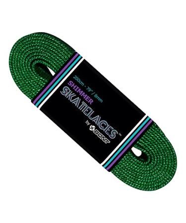 Bont Skates 8mm Shimmer Laces - 79" 96" 108" - Tinkerbell Green