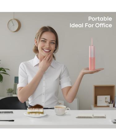 Bigsmile Pink Mini Water Flosser - Cordless Oral Irrigator for Kids Travel & Shower Use | Magnetic Wireless Charge | Dentist Recommended - Buy Online on GoSupps.com