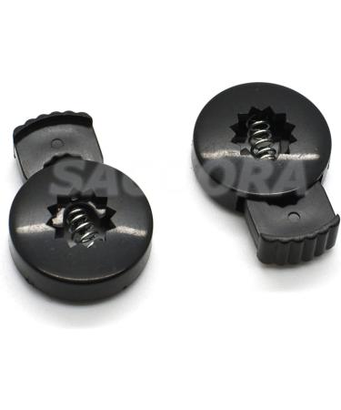 Hole Cord Lock Stopper spring buckle Cord Locks Toggles 200pcs/pack Cord Lock Toggle Stopper Plastic Toggle Clip Black 26mm*18mm*6mm - Buy Online on GoSupps.com