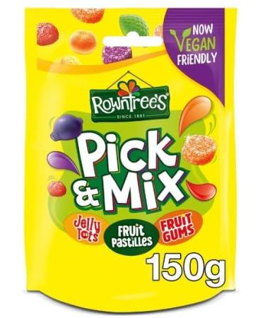 3 x Rowntree's Pick & Mix Sweets Sharing Bag 150g Delicious Tasty And Twisty Treat Gift Hamper For Birthday Christmas Easter Sold By Kidzbuzz