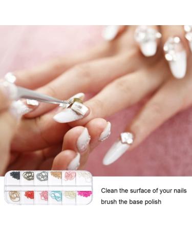 Nail Art Chain Nail Art Metal Rivet Chains Mixed Design DIY Nail Decoration Accessories 12 Grids for Women Style2 - Buy Online on GoSupps.com