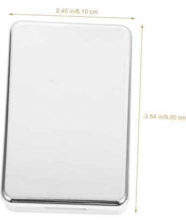 Gatuida 2 Set Mirror Color Contact Lenses Case - Travel-Friendly Eye Cosmetic Container for Household Use - 9x6.1x2.2cm - Buy Online on GoSupps.com