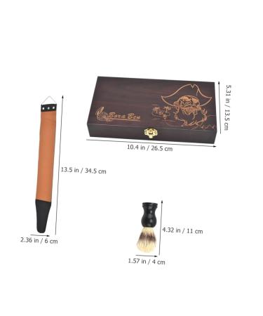 Buy Minkissy Razor Plane Case Set - Wood String Leather Brush & Travel Storage for Classic Grooming - International Shipping Available - Buy Online on GoSupps.com