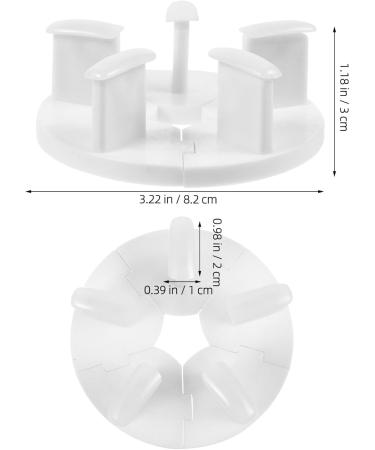 Baluue 2 Sets Nail Stand for Press On Nails Display Practice Art Fake Nail Holder Painting Nails Stand False Nail Designs for Home DIY Beginner Salon Supplies White - Buy Online on GoSupps.com
