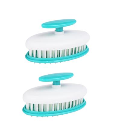 Magiclulu 2st scalp ridge hairbrush hairbrush shampoob rtse hairager scalp massager massage brush for hair washing scalp care shampoo brush shower hair ridge bathing brushes mediumx2pcs greenx2stk