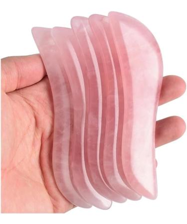 Rose Quartz Gua Sha Tool - Beauty Face Massager for Lifting & Firming | Skin Eye Crystal Stone | International Shipping - Buy Online on GoSupps.com