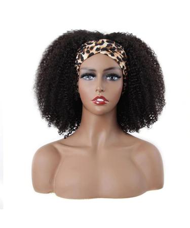 ISEE Hair 18 Inch Afro Kinky Curly Headband Wig for Black Women - 180% Density, 10A Human Hair, Natural Curls - Glueless Afro Wig - Buy Online on GoSupps.com