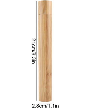 Portable Bamboo Toothbrush Holder Case - Eco-Friendly Travel & Home Storage Solution - Buy Online on GoSupps.com