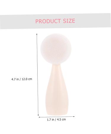 OHPHCALL Silicone Face Brush Cleansing Facial Brush Cleaning Facial Brush Face Brush Cleanser Multifunctional Cleaning Brush Face Massage Brush Fiber Washbasin Silica Gel White Soft Fur - Buy Online on GoSupps.com