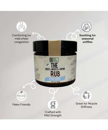 Green Pasture The Rub for Kids - Soothing Natural Relief for Children | International Shipping Available - Buy Online on GoSupps.com