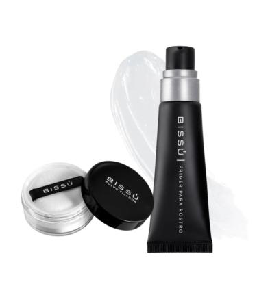 Biss Face Kit - Silky Primer & Setting Powder | Oil-Free Fragrance-Free Hyaluronic Acid & Jojoba Oil for Matte Finish - Shop Internationally - Buy Online on GoSupps.com