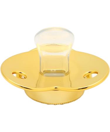 Golden 26 Letter Baby Pacifier with Clips | Curved Design | 6-18 Months (H) - Buy Online on GoSupps.com