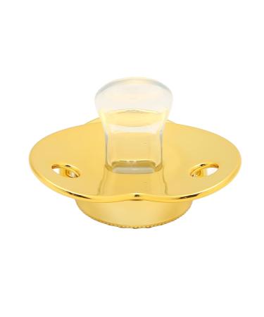 Golden Baby Pacifier - Curved Design & 26 Letters Safe Materials Healthy Bling with Clips for 6-18 Months - Buy Online on GoSupps.com