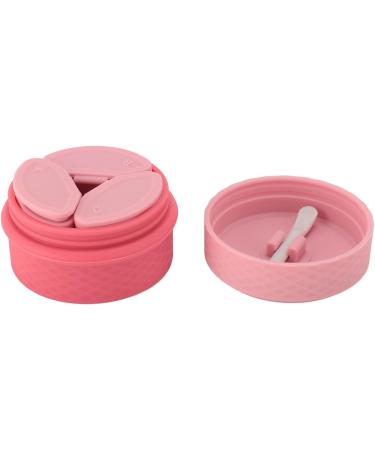 Silicone Travel Makeup Containers Silicone Cream Jars with Spoon 12ml Proof Portable Refillable Empty Ornaments Pills for Outdoor Use (Pink) - Buy Online on GoSupps.com