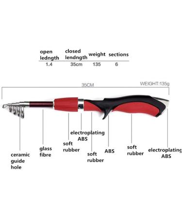 BESTEU Portable Mini Telescopic Fishing Rod & Reel Set - Compact Fishing Tackle Gear for Anglers Worldwide - Buy Online on GoSupps.com