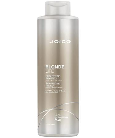 Joico Blonde Life Brightening Shampoo & Conditioner - Sulfate-Free for Blonde Hair | Monoi & Tamanu Oil | 33.8oz (Pack of 2) - Buy Online on GoSupps.com