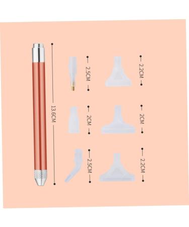 Healeved 6 Sets Nail Art Drill Pen Gem Nailkindy Nibs Embroidery Diamond Pen Nail Tool Kit Nail Art Tool Art Craft Supplies Art Crafts Diamond Drawing Pen Aluminum Alloy Shine 5d - Buy Online on GoSupps.com
