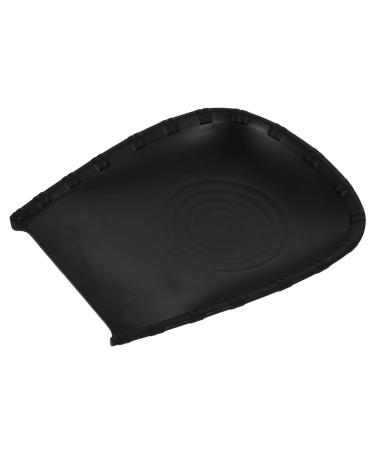 Alipis Plate Black Food Tray Utensil Holder Food Containers Decorative Food Plate Barbecue Plate Crystal