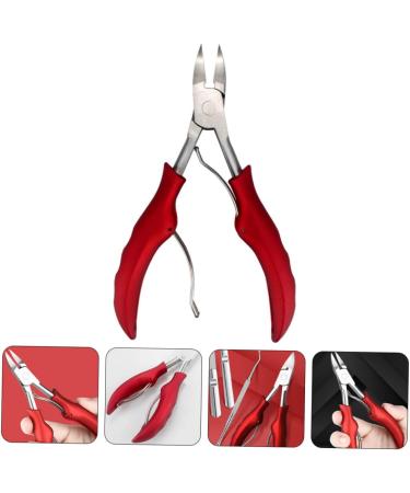 MERRYHAPY 1pc Nail Clippers Thick Nail Scissors Nail Salon Tools Dead Skin Scissors Nail Art Kit Podiatrist Fingernail Kit Manicure Pedicure Kit Angled Nail Clipper Pedicure Tool Red Rubber - Buy Online on GoSupps.com