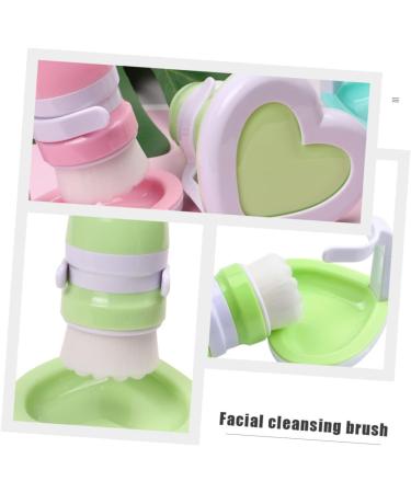 DRESSOOS 1pc Face Brush Facial Cosmetic Brush Face Exfoliator Brush Stainless Steel Mirror Purse Face Scruber Scrubber Face Cleansing Tool Deep Cleaning Sponge Brush Miss Fiber Wool 11x8cm Green - Buy Online on GoSupps.com