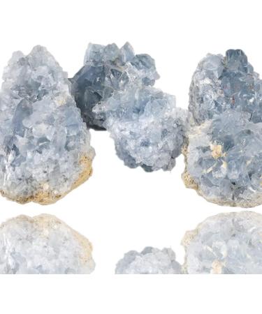 Natural Madagascar Geode Crystal Celestite Raw Stone Blue Geode Specimen Ornaments Crystal Stone Decor JIZTGEDM 100g - Buy Online on GoSupps.com