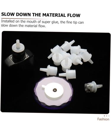 FRCOLOR 500 Pcs Glue Bottle Stoppers - White Plastic Nozzle for Easy Replacement | International Shipping Available - Buy Online on GoSupps.com