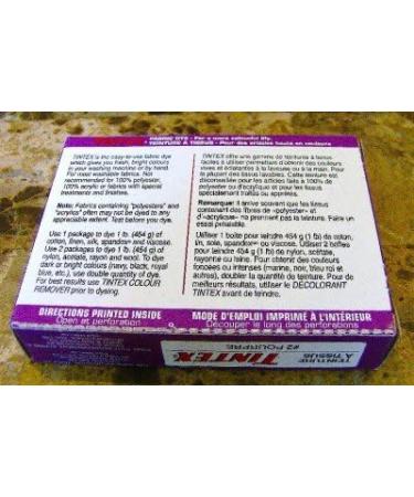 Lot of 1 Tintex Brand Purple Fabric Dye #2 - Buy Online on GoSupps.com