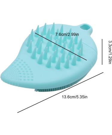 Eventerde Silicone Face Scrubber Face Wash Scrubber Double-Sided Silicone Face Brush - Manual Face Wash Brush for Deep Cleansing Scalp Brush for Men and Women Blue Sea - Buy Online on GoSupps.com